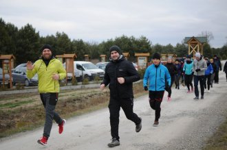 Bieg Samorządowca w Żołyni, 7 grudnia 2019 r., fot. Rafał Sierzęga