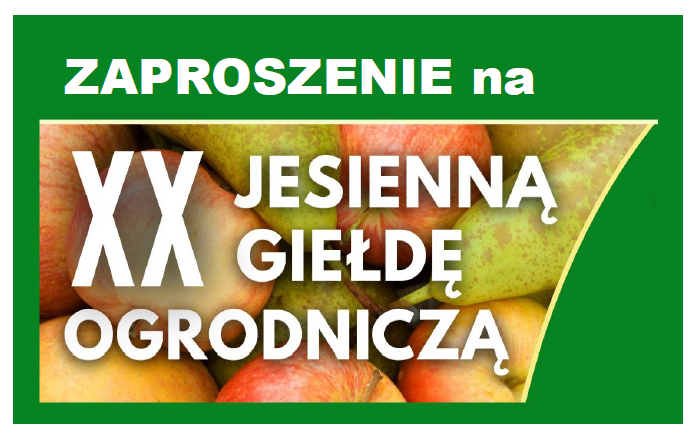 XX Jesienna Giełda Ogrodnicza - zaproszenie